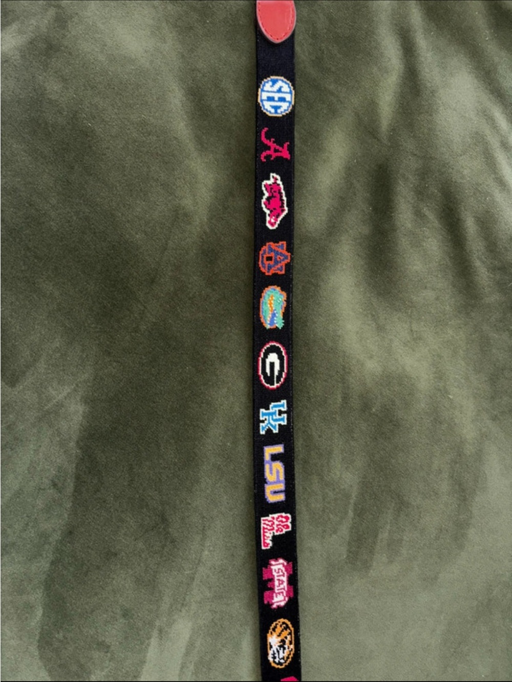 Smathers & Branson SEC needlepoint belt - Picture 7 of 12